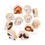 Janod: Nawlekanka z drewnianymi owieczkami Farma 2+ - obrazek 4