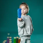 Petit Boum: butelka sensoryczna FLOAT kurkuma - obrazek 2