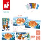 Janod: zestaw kreatywny Mozaika Piękna Zima 5+ - obrazek 3