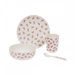Petit Jour Paris: Jeżyk Zestaw naczyń i sztućców dla dziecka, 4 el.