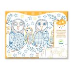 Djeco: Magiczne kolorowanki - LEŚNE RODZINKI 3+