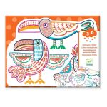 Djeco: Magiczne kolorowanki - DZIKIE RODZINKI 3+