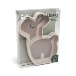 Done by Deer: silikonowy talerzyk z przyssawką Lama Lalee Sand - obrazek 3