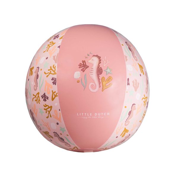 Little Dutch: dmuchana piłka plażowa Pink Ocean Dreams 35cm