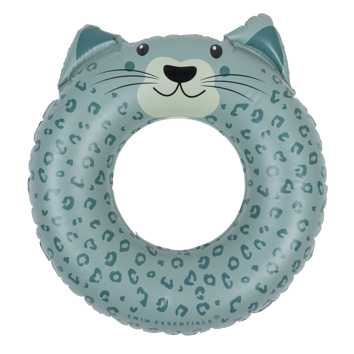 The Swim Essentials: dmuchane koło do pływania 55cm Animal Green Leopard - obrazek 1