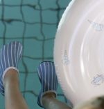 Vanilla Copenhagen: koło do pływania Ocean Print Oyster Grey - obrazek 3