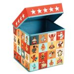 Djeco: Materiałowe pudełko siedzisko STARS BOHATEROWIE - obrazek 2