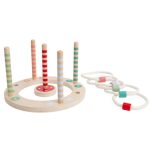 BS Toys, drewniana gra Rzut obręczą na koło 4+