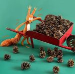 Moulin Roty: Maskotka wiewiórka 42 cm - obrazek 2