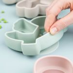 Done by Deer: silikonowy talerzyk z przyssawką Birdee Green - obrazek 3