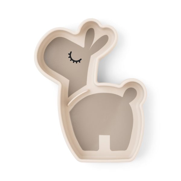 Done by Deer: silikonowy talerzyk z przyssawką Lama Lalee Sand