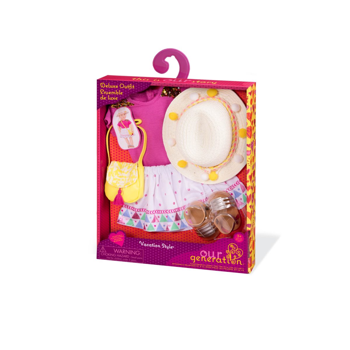 BD30342Z_PKG Our Generation: zestaw ubranek dla lalek – Vacation Style - obrazek 3