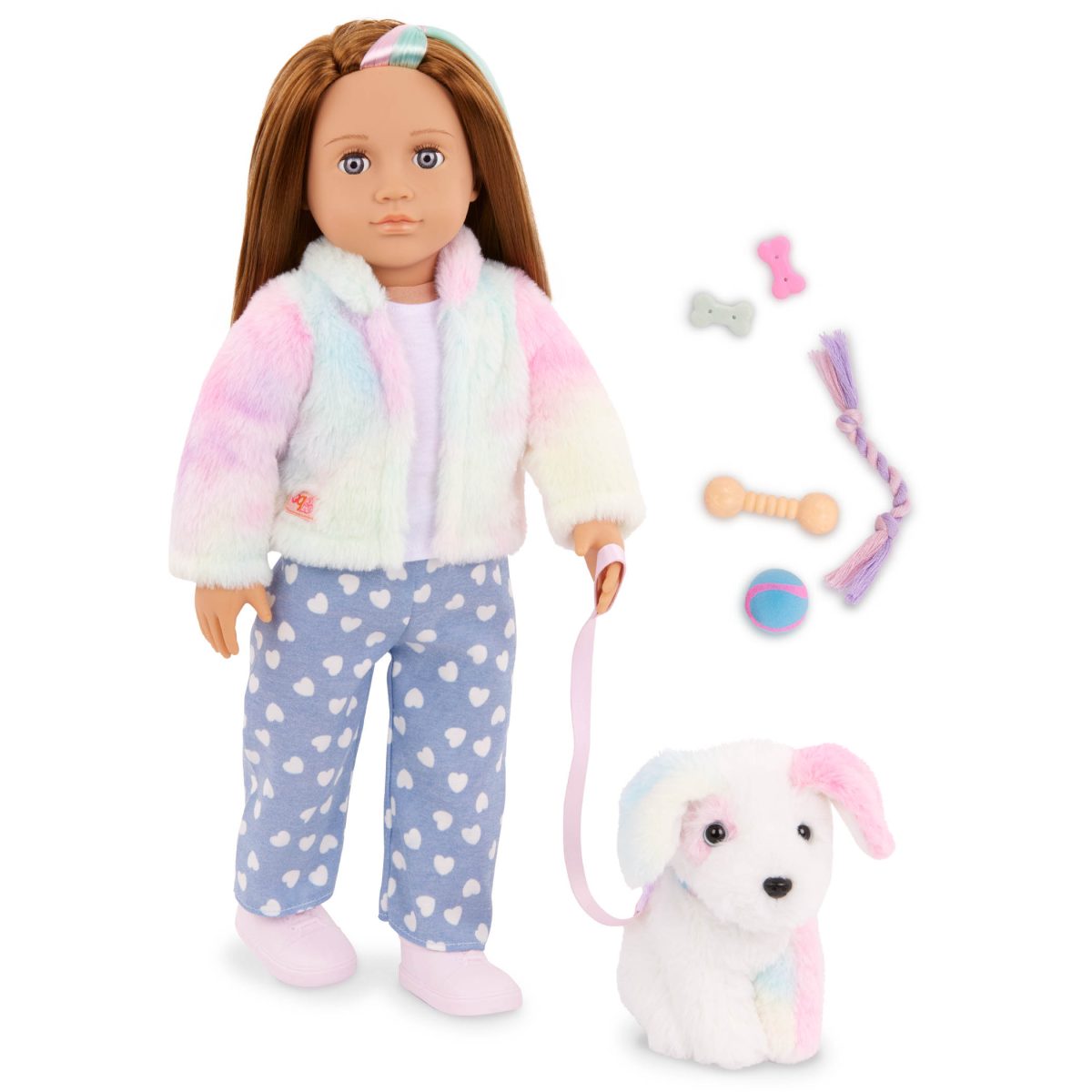 Our Generation: lalka SKYLAR 46cm – z PIESKIEM i akcesoriami – zgrany duet - obrazek 1