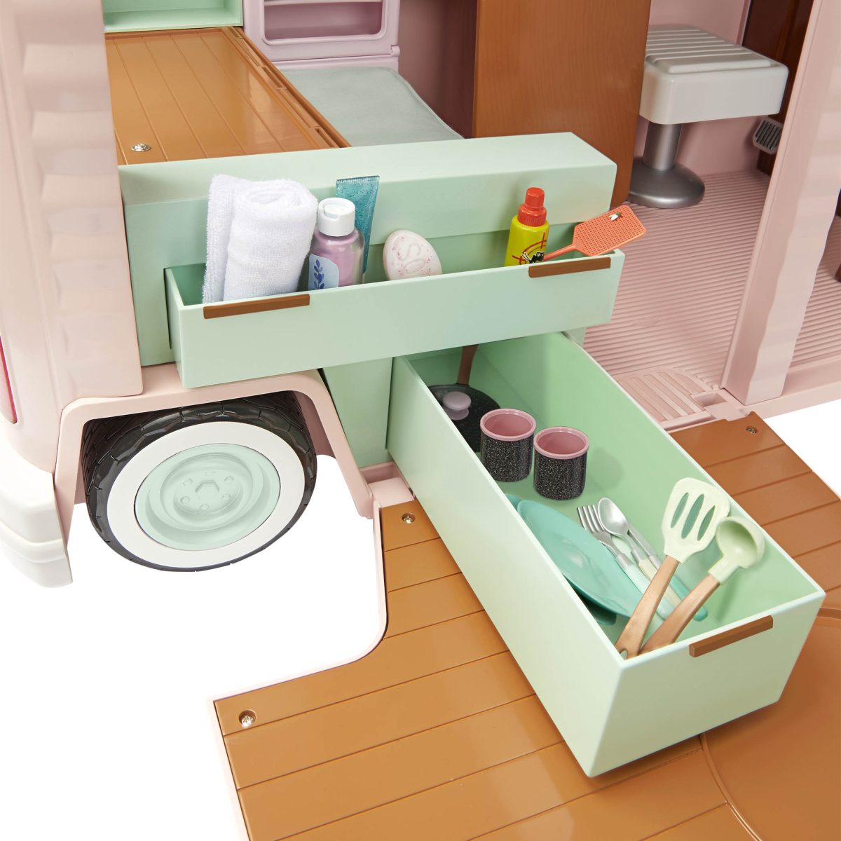 Our Generation: KAMPER kempingowy z wyposażeniem – RV Country Cruising – Camper Set - obrazek 8