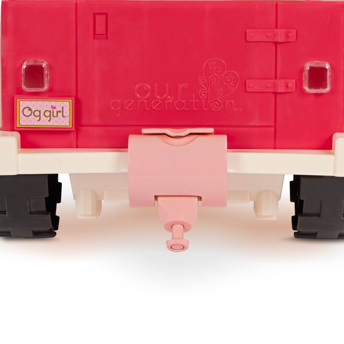 Our Generation: PRZYCZEPA do PRZEWOZU KONI – Mane to Travel – Horse Trailer Set - obrazek 9