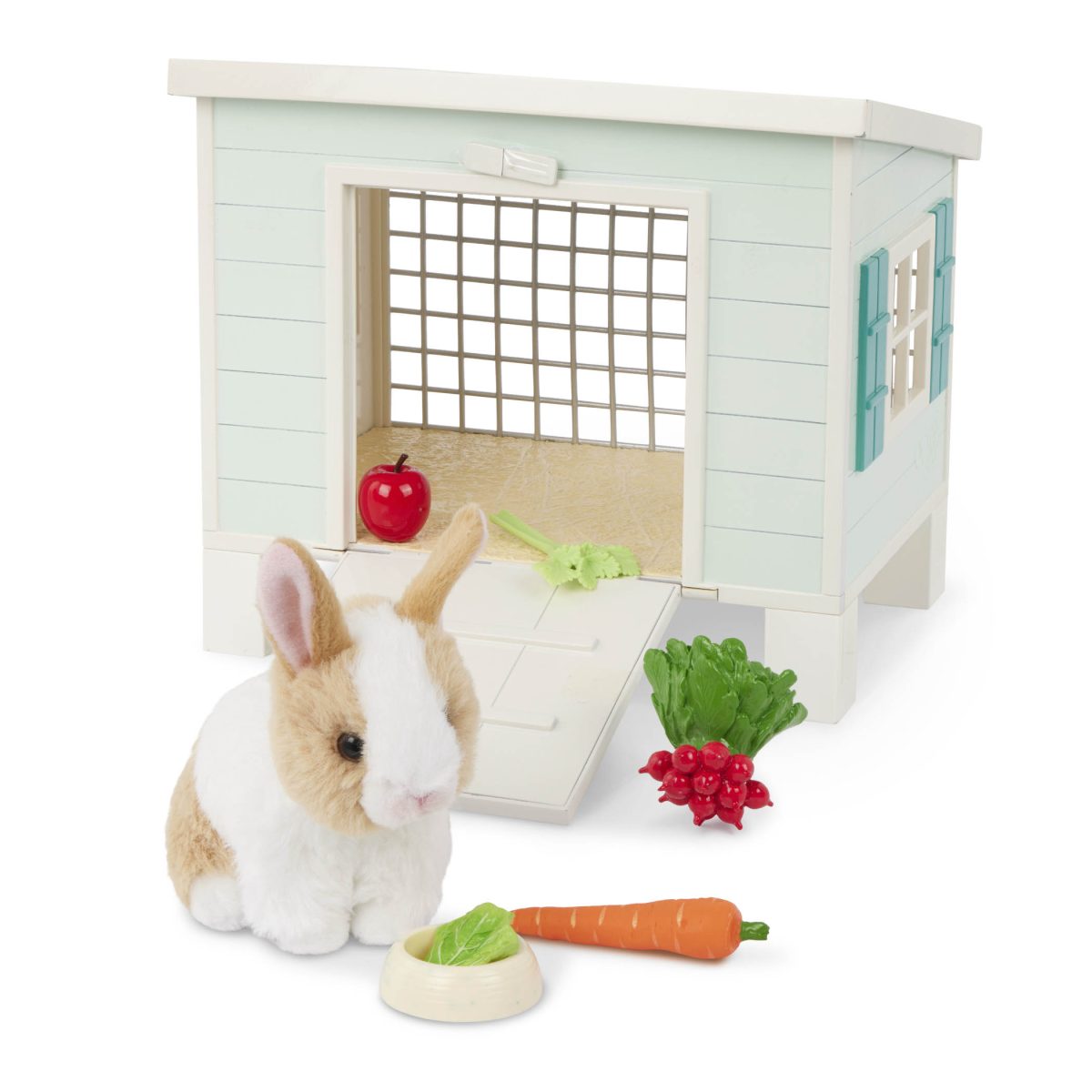 BD35413_DP_B_HS Our Generation: CHATKA z KRÓLICZKIEM i akcesoriami – Bunny Hutch Playset - obrazek 4