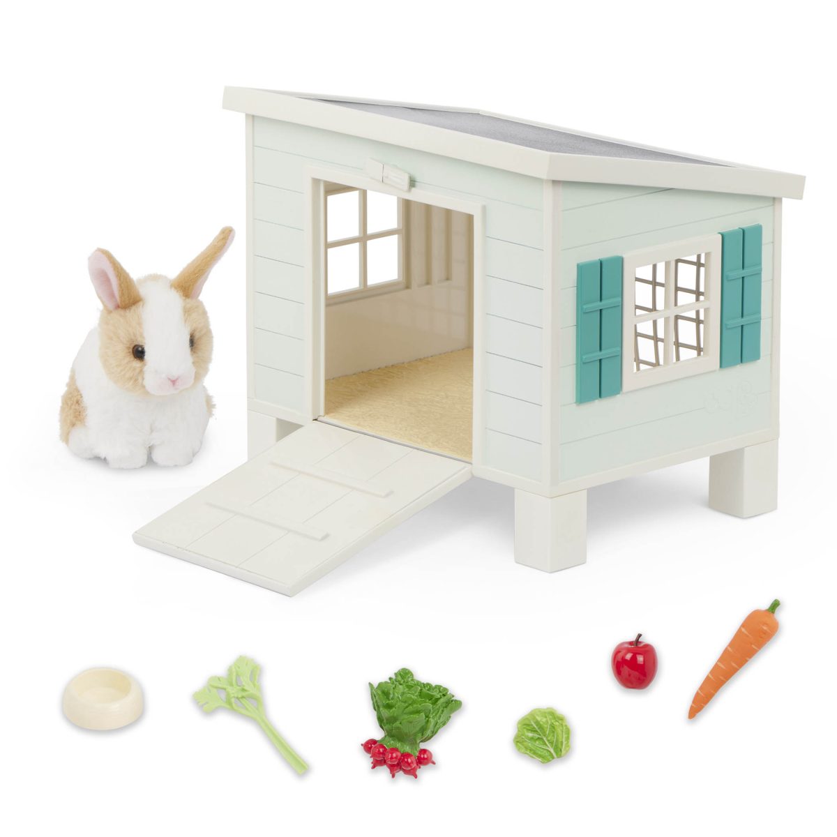 BD35413_PR_HS Our Generation: CHATKA z KRÓLICZKIEM i akcesoriami – Bunny Hutch Playset - obrazek 2