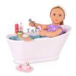 Our Generation: wanna z akcesoriami i odgłosami kąpielowymi – Bubbly Bathtime - obrazek 2