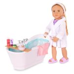 Our Generation: wanna z akcesoriami i odgłosami kąpielowymi – Bubbly Bathtime - obrazek 3