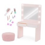 Our Generation: TOALETKA z podświetleniem i akcesoriami – Glam & Glow Vanity Set - obrazek 3