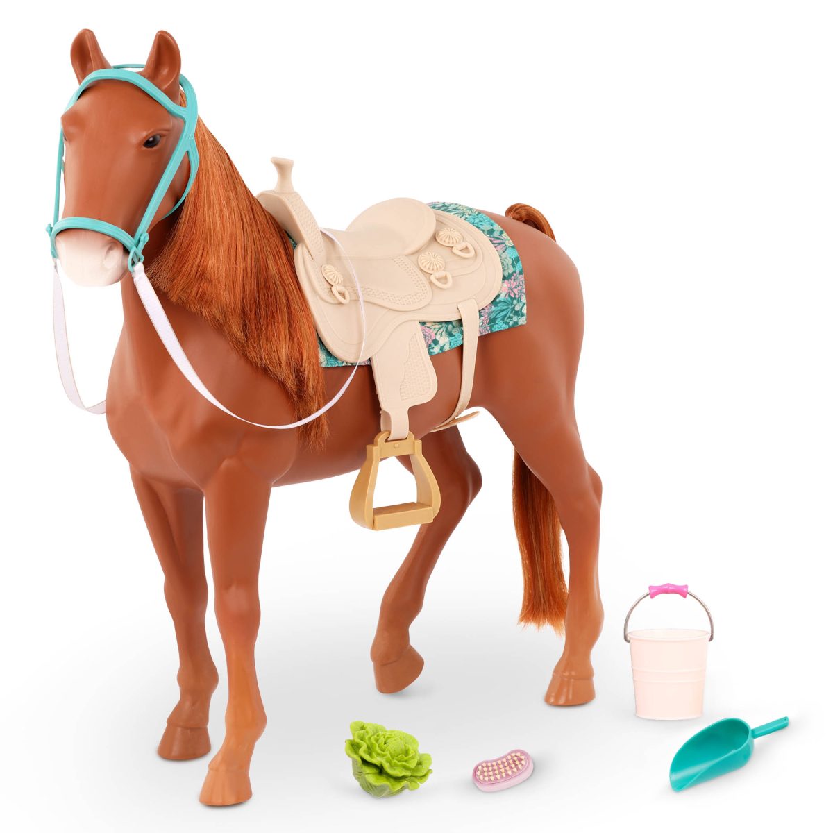 Our Generation: duży koń dla lalki 46cm – AMERICAN SADDLEBRED z akcesoriami - obrazek 1