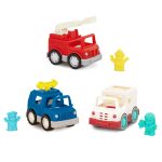 B.toys: Zestaw 3 pojazdów SŁUŻB RATUNKOWYCH z KIEROWCAMI – Emergency Vehicles