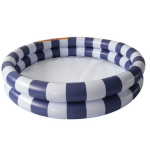 The Swim Essentials: dmuchany basen kąpielowy 100cm Blue White Stripes