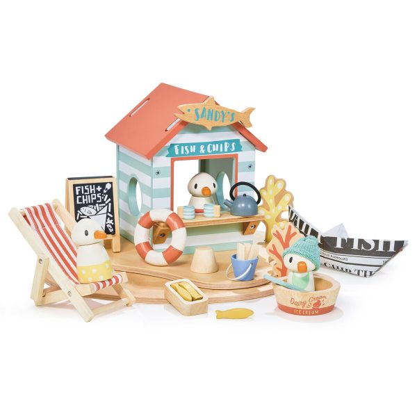Tender Leaf Toys: drewniana restauracja na plaży