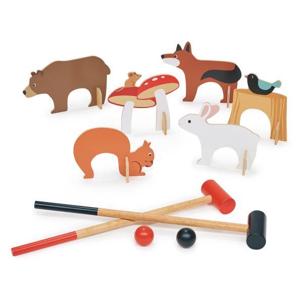 Tender Leaf Toys: drewniany zestaw do gry w krykieta