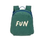 Lassig: plecak przedszkolny mini sztruks Little Gang Fun Ocean Green