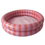 The Swim Essentials: dmuchany basen kąpielowy 100cm Pink Red Stripes