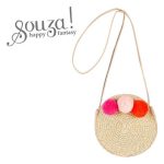 Souza! Torebka dla dzieci słomkowa z pomponami Alba