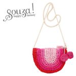 Souza! Torebka na ramię dla dzieci słomkowa z pomponami Alies