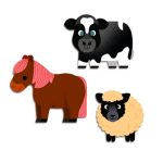 Djeco: Naklejki dla maluchów ZWIERZĄTKA Z FARMY - obrazek 2