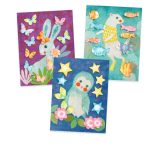 Djeco: Zestaw artystyczny z bibułą LEŚNE ZWIERZĘTA 3+ - obrazek 2