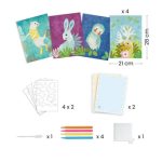 Djeco: Zestaw artystyczny z bibułą LEŚNE ZWIERZĘTA 3+ - obrazek 4