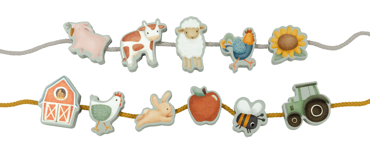 Little Dutch: drewniana nawlekanka Little Farm - obrazek 4