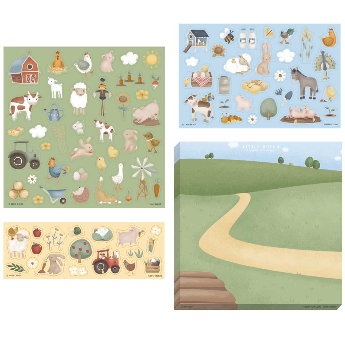 125643_LD_BT_STICKER_SET_LITTLE_FARM Little Dutch: naklejki Little Farm - obrazek 2