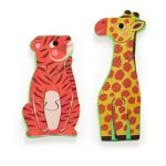 Djeco: Drewniane puzzle DZIKIE ZWIERZĘTA - obrazek 2