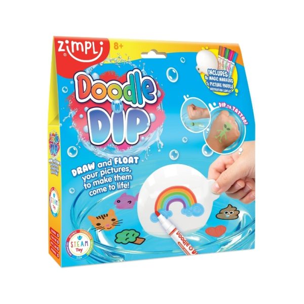Zimpli Kids: zestaw tatuaży do wody + flamastry