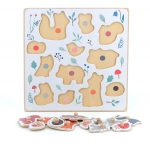 VILAC: Układanka z uchwytami Zwierzęta Leśne 18M+ / Sarah Betz - obrazek 3