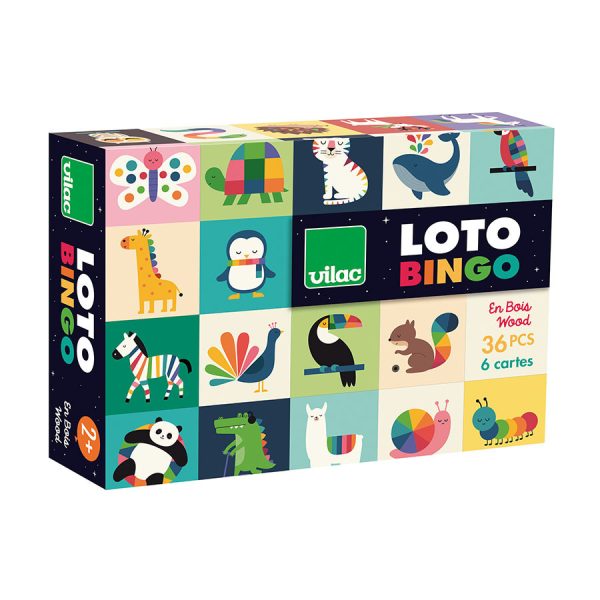 VILAC: Gra LOTTO drewniane Rainbow Andy Westface