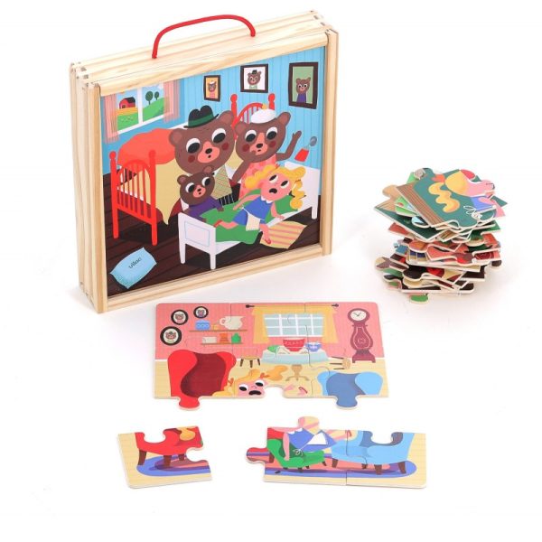 VILAC: Puzzle 4x9 el. Złotowłosa i Trzy Niedźwiadki
