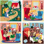 VILAC: Puzzle 4x9 el. Złotowłosa i Trzy Niedźwiadki - obrazek 2