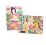 Djeco: ZESTAW kreatywny Kolorowanie na drewnie WIOSNA 6+ - obrazek 2