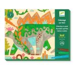 Djeco: Kolorowanie na drewnie ŚWIAT DINOZAURÓW 6+