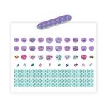 Djeco: wodoodporne Naklejki na paznokcie KWIATY 4+, pilniczki - obrazek 2