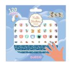 Djeco: wodoodporne Naklejki na paznokcie ZWIERZĄTKA 4+, pilniczki