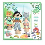 Djeco: Zestaw wielorazowe naklejki KOTKI W PARYŻU 3+