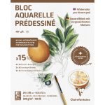 Clairefontaine: blok ze szkicami do akwareli Botanika